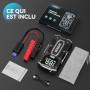 ACEZUK Booster Batterie Voiture 7000A, Démarreur de Voiture Portable (Jusqu'à 5.5L Diesel ou 7.0L Gaz), 12V Jump Starter avec 2.