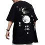 XYXIONGMAO T-Shirt de Sport décontracté à Manches Courtes en Coton lâche Streetwear Japonais Hip Hop Unisexe pour Homme