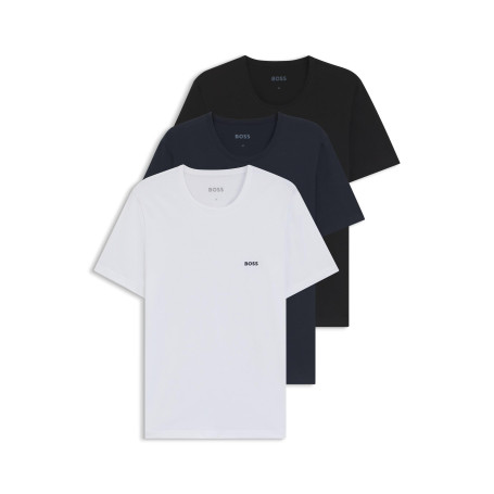Boss 3-Pack Crew Neck Cotton Jersey T-Shirts T-Shirt Homme (Lot de 3)