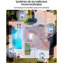 Reolink Caméra Surveillance Extérieure 360° Solaire 2K, Kit de Sécurité Domestique avec Détection IA Personne/Véhicule, Stockage