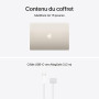 Apple MacBook Air 15 Pouces Portable avec Puce M5 : Conçu pour l’IA, Écran Liquid Retina 15,3 Pouces, Mémoire unifiée 16 Go, SSD