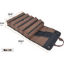WELKINLAND Rouleau à Outils en Toile Cirée Robuste - 15 Poches, Capacité 15 L, Sac à Outils Enroulable, Organisateur