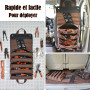 WELKINLAND Rouleau à Outils en Toile Cirée Robuste - 15 Poches, Capacité 15 L, Sac à Outils Enroulable, Organisateur