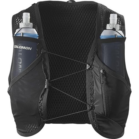 Salomon Active Skin 8 Gilet d'hydratation Trail Running Randonnée Vélo Unisexe avec flasques d'hydratation incluses