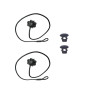 Changyeah Lot de 2 bandes de maintien pour coffre avec corde, support pour coffre, étagère arrière, support pour le coffre, cord