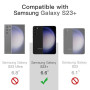 JETech Coque Magnétique pour Samsung Galaxy S23+ / S23 Plus 5G 6,6 Pouces, Compatible avec MagSafe, Étui Housse Antichoc à Dos T