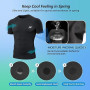 MEETWEE Haut Compression Homme Manche Longue/Courtes,Baselayer Maillot Running Vetement Fitness pour Sports Jogging T-Shirt Base