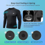 MEETWEE Haut Compression Homme Manche Longue/Courtes,Baselayer Maillot Running Vetement Fitness pour Sports Jogging T-Shirt Base