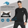 MEETWEE Haut Compression Homme Manche Longue/Courtes,Baselayer Maillot Running Vetement Fitness pour Sports Jogging T-Shirt Base