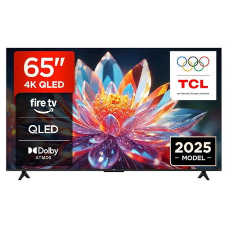 TCL 65T6C Fire TV 65 Pouces QLED 4K UHD Smart TV, HDR (Multi-Format), Dolby Atmos, Motion Clarity