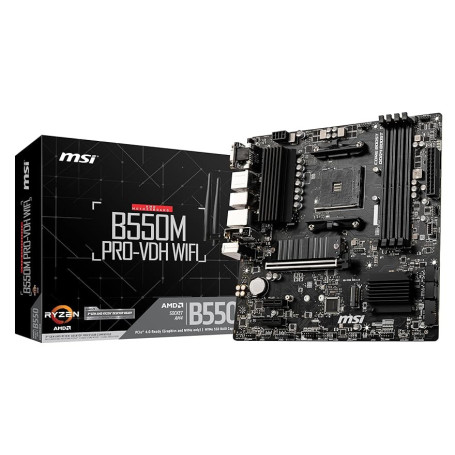 MSI B550M PRO-VDH WIFI Carte mère micro ATX AMD B550, socket AM4