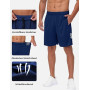 kuzwufs Short De Sport Homme Lot De 3 Séchage Rapide Course d'Entraînement Court Pantalon Fitness Gym Short avec Poches