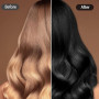 Shampoing Colorant Noir, Color Shampooing Colorant, Black Hair Sye Shampoo 3 en 1, Shampooing Colorant Instantané pour Cheveux,