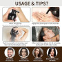 Shampoing Colorant Noir, Color Shampooing Colorant, Black Hair Sye Shampoo 3 en 1, Shampooing Colorant Instantané pour Cheveux,