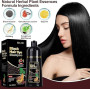 Shampoing Colorant Noir, Color Shampooing Colorant, Black Hair Sye Shampoo 3 en 1, Shampooing Colorant Instantané pour Cheveux,