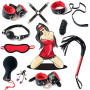 Qoosea Kits de Bondage 13 Pièces SM Sex Toys Erotiques Set Adultes Toy Parfait pour Couple Ensemble de Jouets Sexuels Érotiques