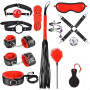 Qoosea Kits de Bondage 13 Pièces SM Sex Toys Erotiques Set Adultes Toy Parfait pour Couple Ensemble de Jouets Sexuels Érotiques