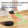 VersLife L6 Robot Aspirateur Laveur, 2 en 1 Aspirateur Robot Laveur, 4000Pa, 120 Min d'Autonomie, Alexa/WiFi/APP/Télécommande, R