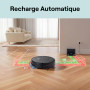 SereneLife Robot Aspirateur Laveur 3-in-1 – Auto-Recharge, Anti-Chute, Nettoyage Automatique, Robot Laveur pour Sols Durs, Tapis