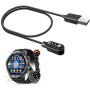 FTPZTINX Compatible Pour Cable USB Compatible Pour Smartwatch LIGE Militaire Montre Connectée Homme 1,85'' FV13 (1 Pack)