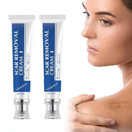 HQRKOTM 2 PCS Crème Cicatrisante, 30G crème Cicatrisante Post Opératoire, scar removal cream,Anti-vergetures, Gel Pour Césarienn