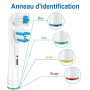 Brossettes de Rechange Dual Clean Compatible avec Oral B – Têtes de Brosse à Dents de Rechange les Brosses à Dents Électriques, 
