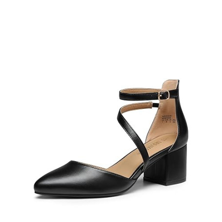 DREAM PAIRS Escarpins Femmes Chaussures à Talons Elégantes pour Femmes Bout Fermé Escarpin Antidérapante Ajustement réglable SDP