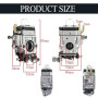 Carburateur Débroussailleuse 52cc 49cc 43cc, Kits de Carburateur pour Moteur avec Joint Tuyau Bougie d'allumage et Filtre à Esse