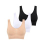 Boolavard Lot de 3 Soutiens-Gorge sans Couture pour Femme - Brassière sans Armatures - Débardeur de Sport Doux