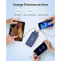 Batterie Externe 27000mAh, 22,5W Power Bank PD20W USB-C Charge Rapide Chargeur Portable pour Smartphone