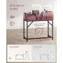 VASAGLE Bureau d'Ordinateur, Table, 50 x 100 x 76 cm, pour Bureau, Chambre, Salon, Cadre en Métal, Marron Rustique et Noir d'Enc