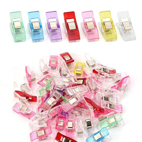 50 Pièces Pinces de Couture, Pince Couture Multifonction en Plastique