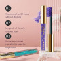 Mascara à fibres de cils, Mascara imperméable de 6 couleurs longue durée charmant, Mascara imperméable volumineux pour cils pour