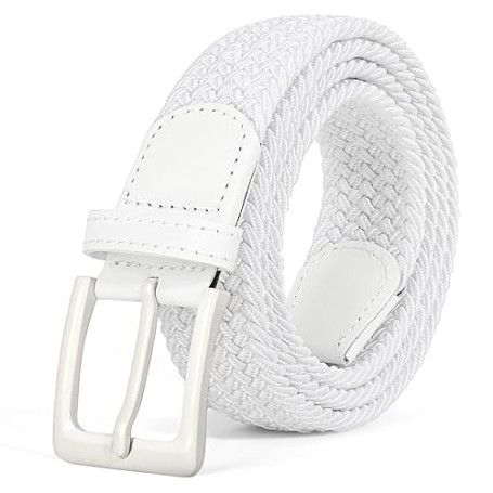 JASGOOD Ceinture Elastique Tressée Homme Unisexe Ajustable, Ceinture Elastique Homme et Femme, Confort et Flexibilité, 4 Tailles