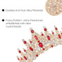 DRESHOW Couronne d'anniversaire pour Femmes Tiare de Cristal pour Filles Accessoires de Cheveux Tiare de Mariage Couronne de Pri
