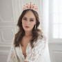 DRESHOW Couronne d'anniversaire pour Femmes Tiare de Cristal pour Filles Accessoires de Cheveux Tiare de Mariage Couronne de Pri