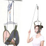 DIFLAX Appareil de Traction Cervicale à Double Cliquet, Traction du Cou, Appareil de Traction du Cou, Hamac de Cou Cervical, pou