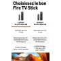 Amazon Fire TV Stick HD (nouvelle génération) : TV gratuite et en direct, télécommande vocale Alexa, alimentation via votre TV, 