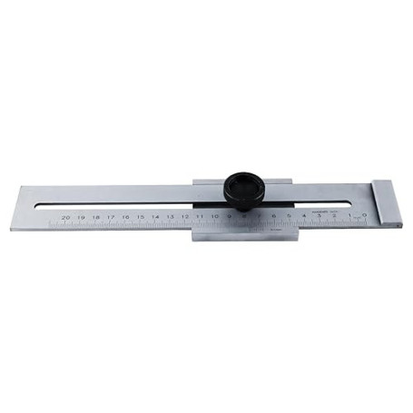 QINGYIWL Trusquin de Traçage Métal, 200mm Jauge de Marquage en Acier au Carbone, Outils de Mesure pour le Travail du Bois, Trusq