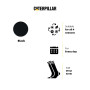 Caterpillar 4 Paires Chaussettes Longues Travail Hommes - Renforcées Talon et Pointe - Coton