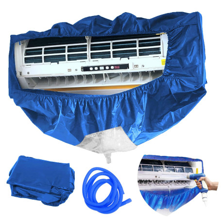 Kit de nettoyage pour climatisation split mural - Protection contre la poussière, sac de nettoyage imperméable, de avec tuyau d'