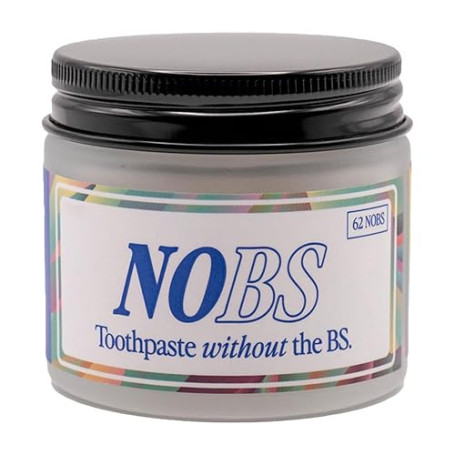 1 Bouteille Nobs - Dentifrice à Croquer en Comprimés Hydroxylapatite - Pastilles Naturelles Anti-caries - Dentifrice Solide à Mâ