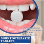 1 Bouteille Nobs - Dentifrice à Croquer en Comprimés Hydroxylapatite - Pastilles Naturelles Anti-caries - Dentifrice Solide à Mâ
