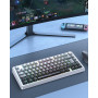 OMOTON Capuchons de Touches en Français, Cherry Profil 127 Touches PBT avec extracteur de Touches, Gravur Latéral pour MX Switch
