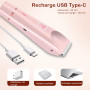 Rasoir Klyne Femme, Klyne Tondeuse À Double Tête Femme pour Tondeuse Intime & Sourcils, Recharge Usb, Étanche IPX7, Électrique R
