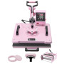 VEVOR Macchina per Trasferimento Termico 300 x 380 mm Macchina per Pressatura a Caldo 5 in 1 con Pressa a Tamburo da 0,85 kg Pre