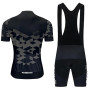 Moxilyn Maillot de Cyclisme + Cuissard Homme Tenue Cycliste Respirant Manche Courte Séchage Rapide T-Shirt VTT Velo de Route