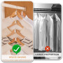 NOPKESV 50 pièces Cintres Gain de Place avec Crochets de Connexion, Connecteurs de Cintre, Porte-Cravates, Organisateur de Garde