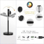Lampe Coucher de Soleil, Sunset Lamp avec USB, Lumière Arc-en-Ciel Veilleuse LED Réglable en Hauteur 24 Couleurs 4 Modes dynamiq