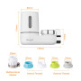 Ibergrif Système de Filtration sur Robinet (1 Cartouche Incluse), Filtre à Eau Cuisine avec Charbon Actif, Réduit Chlore, PFAS, 